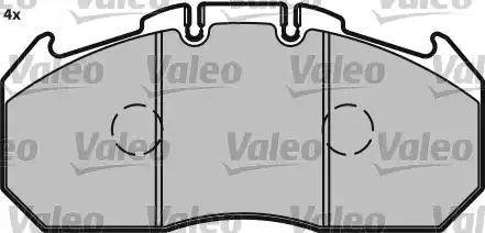 Valeo 541700 - Kit de plaquettes de frein, frein à disque cwaw.fr