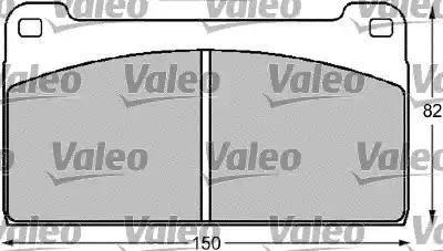 Valeo 541708 - Kit de plaquettes de frein, frein à disque cwaw.fr