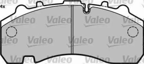 Valeo 541719 - Kit de plaquettes de frein, frein à disque cwaw.fr