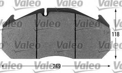 Valeo 541714 - Kit de plaquettes de frein, frein à disque cwaw.fr