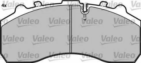 Valeo 541715 - Kit de plaquettes de frein, frein à disque cwaw.fr