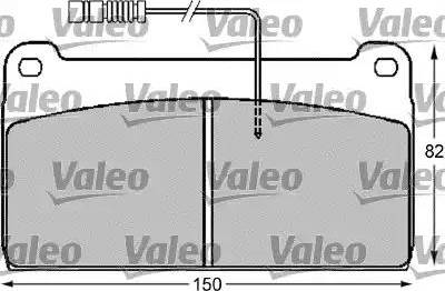 Valeo 541716 - Kit de plaquettes de frein, frein à disque cwaw.fr