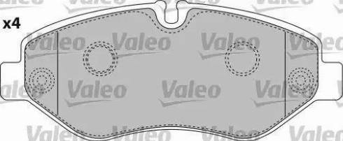 Valeo 541734 - Kit de plaquettes de frein, frein à disque cwaw.fr