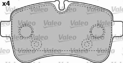 Valeo 541735 - Kit de plaquettes de frein, frein à disque cwaw.fr