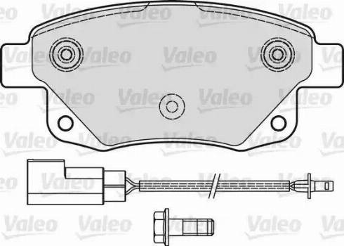 Valeo 541736 - Kit de plaquettes de frein, frein à disque cwaw.fr