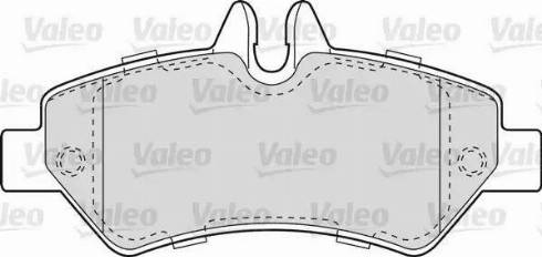 Valeo 541728 - Kit de plaquettes de frein, frein à disque cwaw.fr