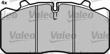 Valeo 548693 - Kit de plaquettes de frein, frein à disque cwaw.fr