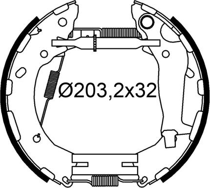 Valeo 554945 - Jeu de mâchoires de frein cwaw.fr