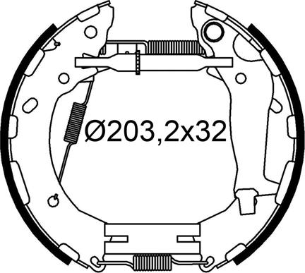 Valeo 554947 - Jeu de mâchoires de frein cwaw.fr