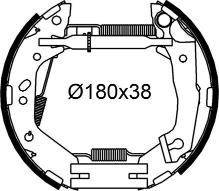 Valeo 554954 - Jeu de mâchoires de frein cwaw.fr