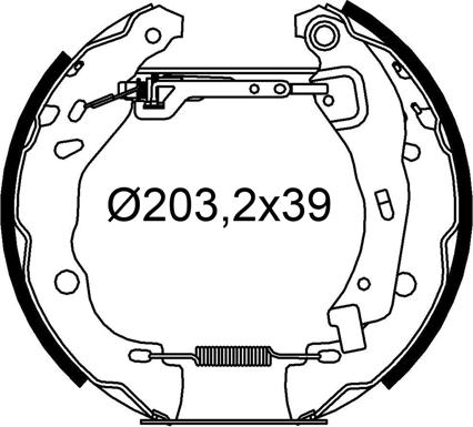 Valeo 554950 - Jeu de mâchoires de frein cwaw.fr