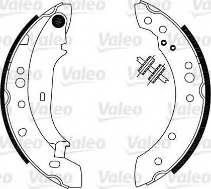 Valeo 554902 - Jeu de mâchoires de frein cwaw.fr