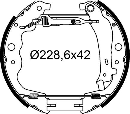 Valeo 554911 - Jeu de mâchoires de frein cwaw.fr