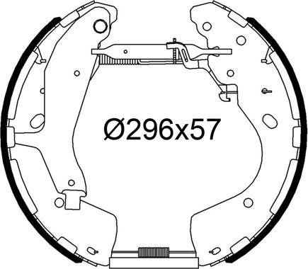 Valeo 554918 - Jeu de mâchoires de frein cwaw.fr