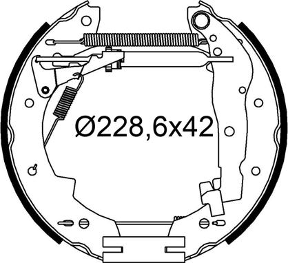 Valeo 554989 - Jeu de mâchoires de frein cwaw.fr