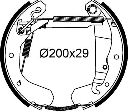 Valeo 554987 - Jeu de mâchoires de frein cwaw.fr