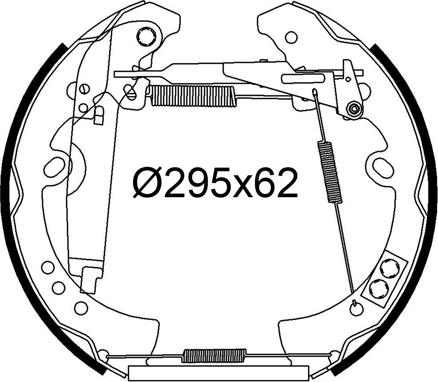 Valeo 554975 - Jeu de mâchoires de frein cwaw.fr