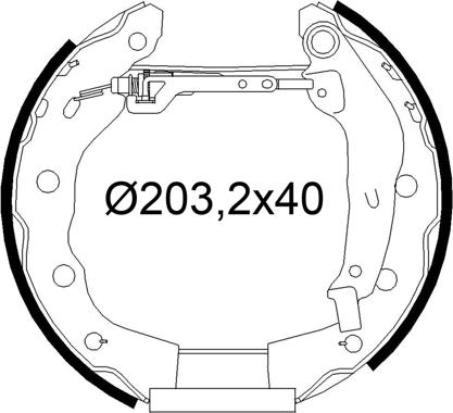 Valeo 554971 - Jeu de mâchoires de frein cwaw.fr