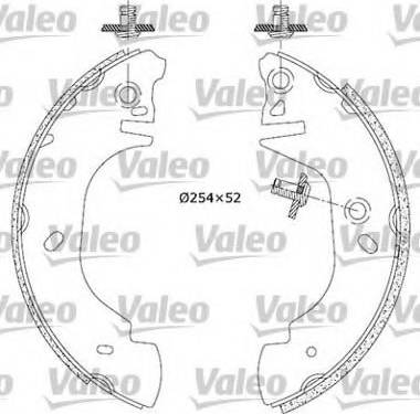 Valeo 554584 - Jeu de mâchoires de frein cwaw.fr