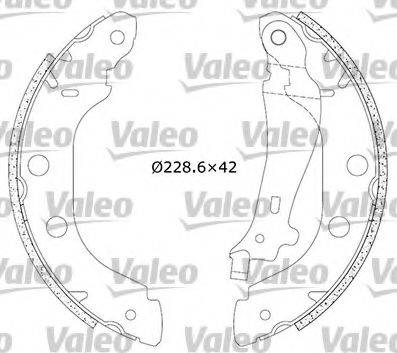 Valeo 554639 - Jeu de mâchoires de frein cwaw.fr