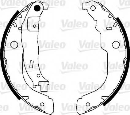 Valeo 554897 - Jeu de mâchoires de frein cwaw.fr