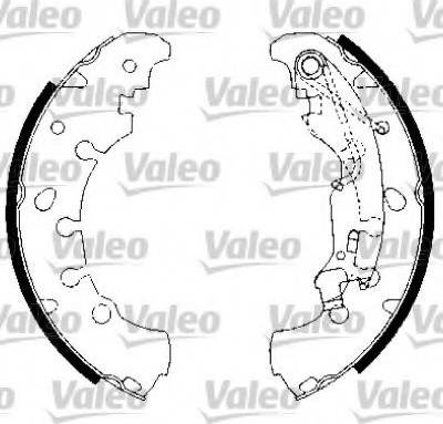 Valeo 554815 - Jeu de mâchoires de frein cwaw.fr