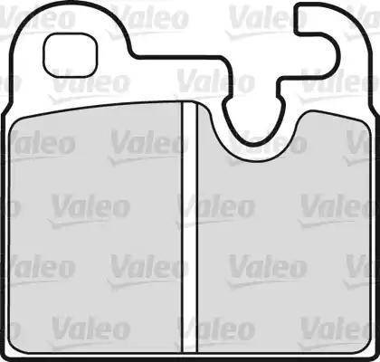 Valeo 598097 - Kit de plaquettes de frein, frein à disque cwaw.fr