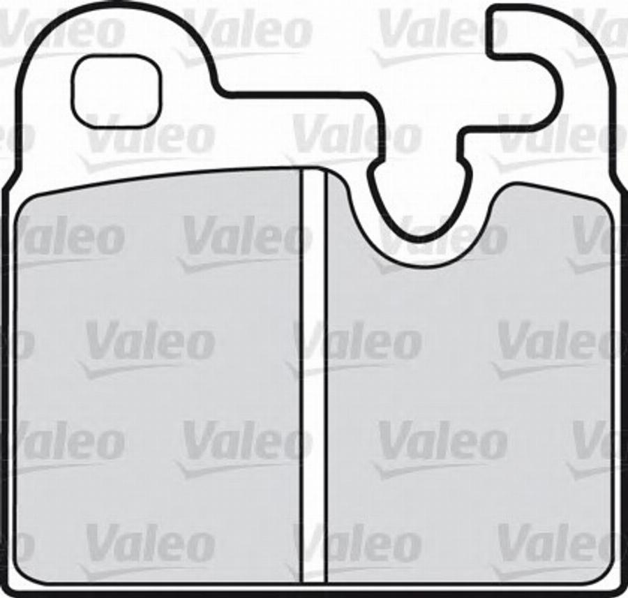 Valeo 551430 - Kit de plaquettes de frein, frein à disque cwaw.fr