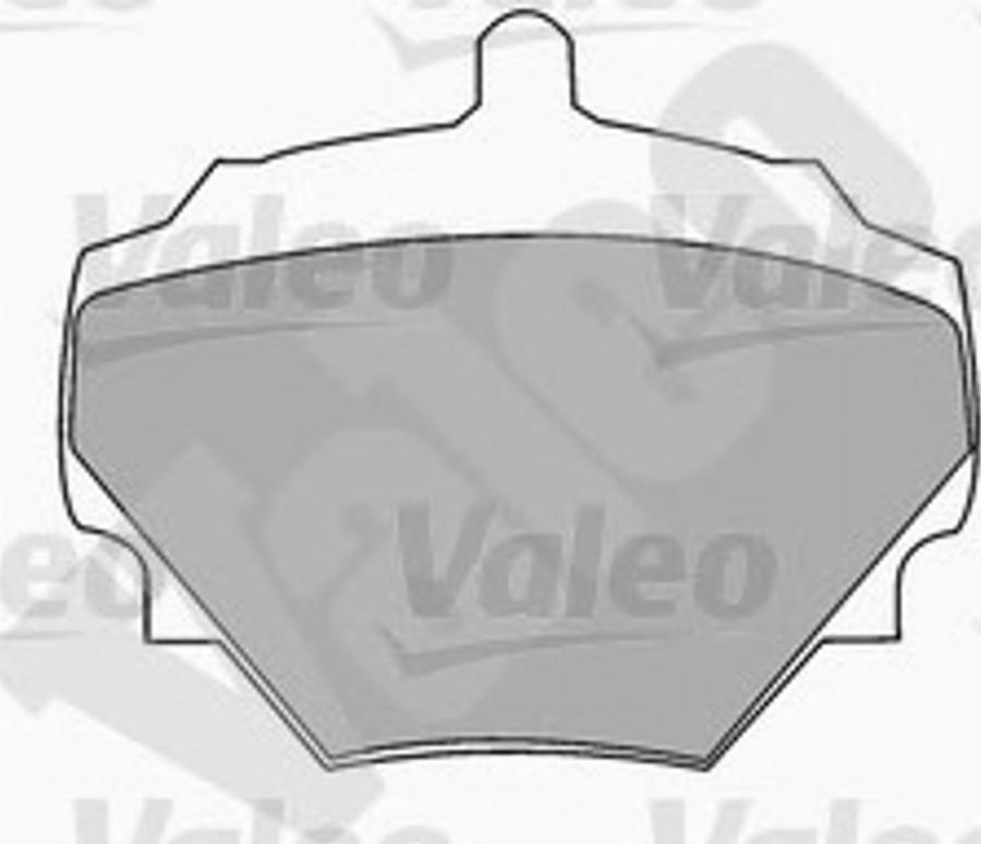 Valeo 551475 - Kit de plaquettes de frein, frein à disque cwaw.fr