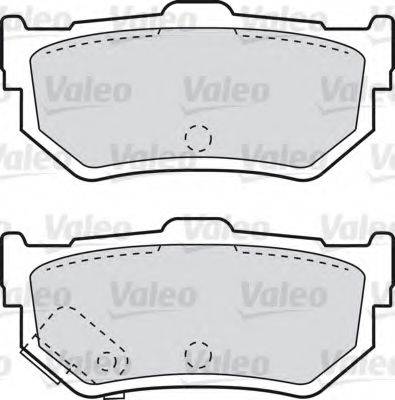 Valeo 551695 - Kit de plaquettes de frein, frein à disque cwaw.fr