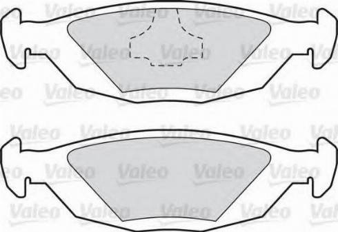 Valeo 551698 - Kit de plaquettes de frein, frein à disque cwaw.fr