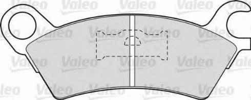 Valeo 551692 - Kit de plaquettes de frein, frein à disque cwaw.fr