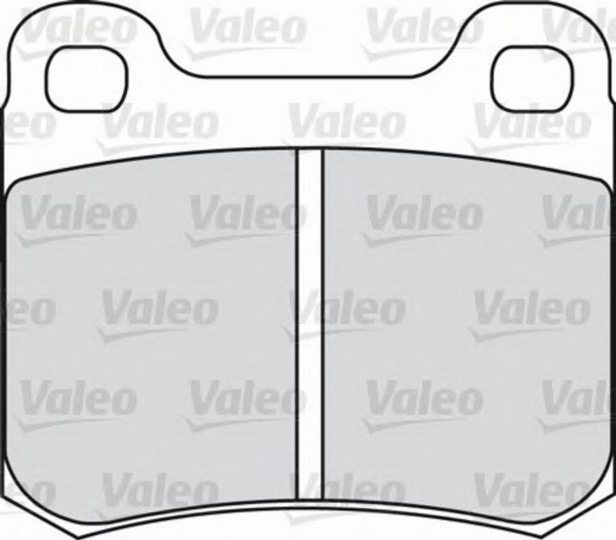 Valeo 551645 - Kit de plaquettes de frein, frein à disque cwaw.fr