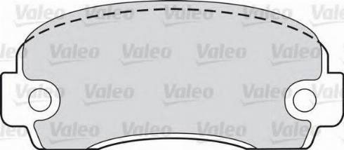 Valeo 551646 - Kit de plaquettes de frein, frein à disque cwaw.fr