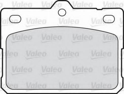 Valeo 551647 - Kit de plaquettes de frein, frein à disque cwaw.fr