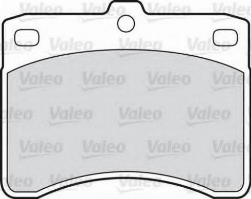 Valeo 551659 - Kit de plaquettes de frein, frein à disque cwaw.fr