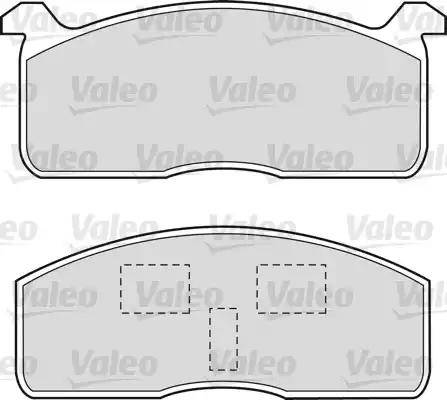 Valeo 551650 - Kit de plaquettes de frein, frein à disque cwaw.fr