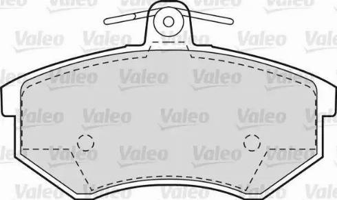 Valeo 551658 - Kit de plaquettes de frein, frein à disque cwaw.fr