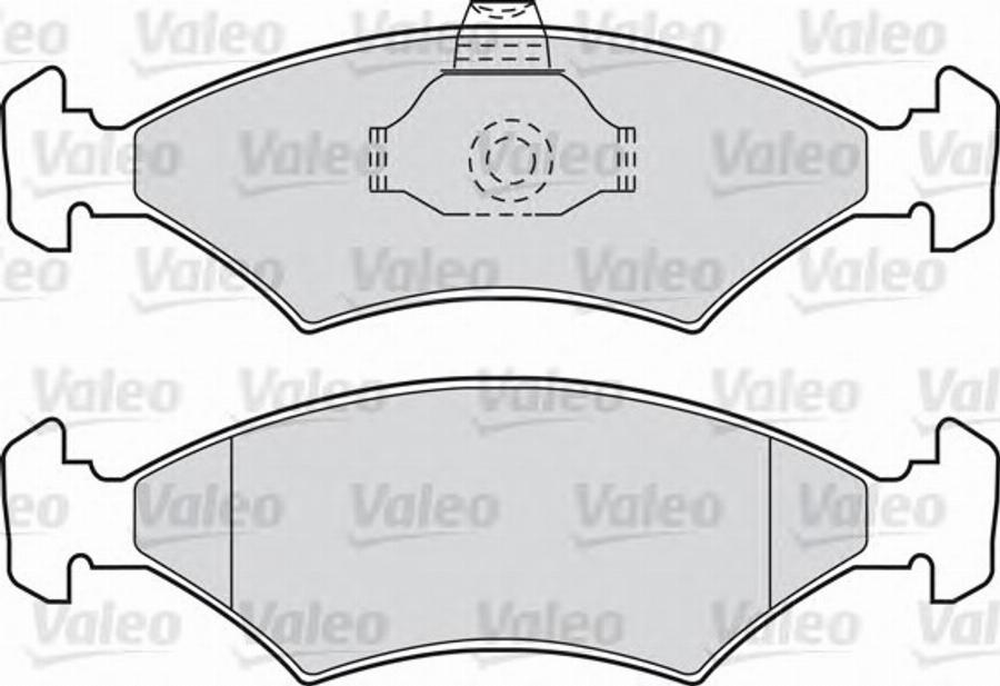 Valeo 551653 - Kit de plaquettes de frein, frein à disque cwaw.fr