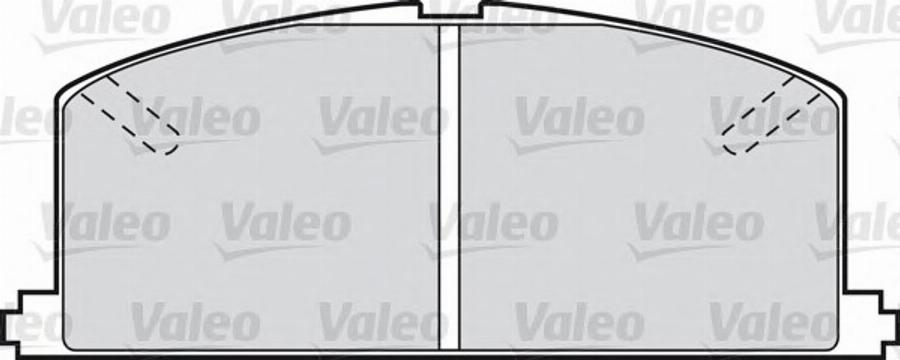 Valeo 551669 - Kit de plaquettes de frein, frein à disque cwaw.fr