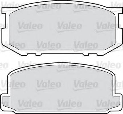 Valeo 551664 - Kit de plaquettes de frein, frein à disque cwaw.fr