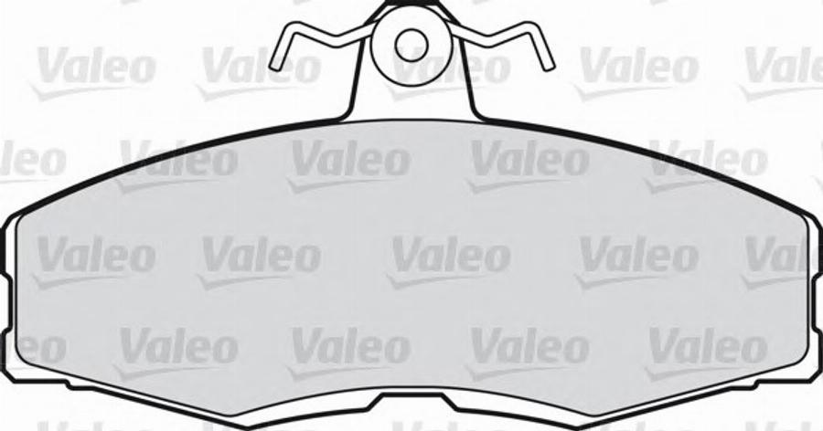 Valeo 551665 - Kit de plaquettes de frein, frein à disque cwaw.fr