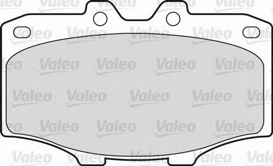 Valeo 551662 - Kit de plaquettes de frein, frein à disque cwaw.fr