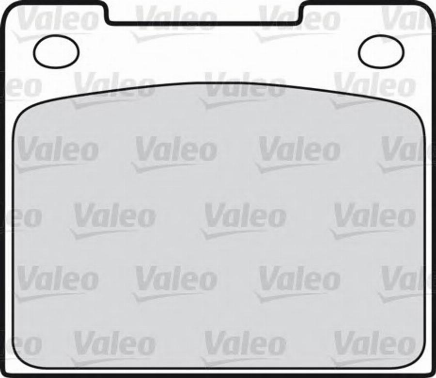 Valeo 551609 - Kit de plaquettes de frein, frein à disque cwaw.fr