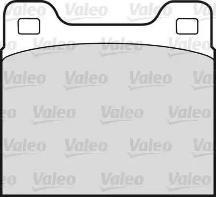 Valeo 551603 - Kit de plaquettes de frein, frein à disque cwaw.fr