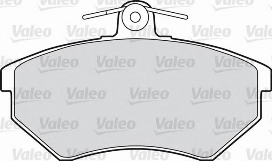 Valeo 551616 - Kit de plaquettes de frein, frein à disque cwaw.fr