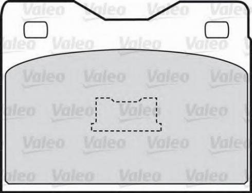 Valeo 551618 - Kit de plaquettes de frein, frein à disque cwaw.fr