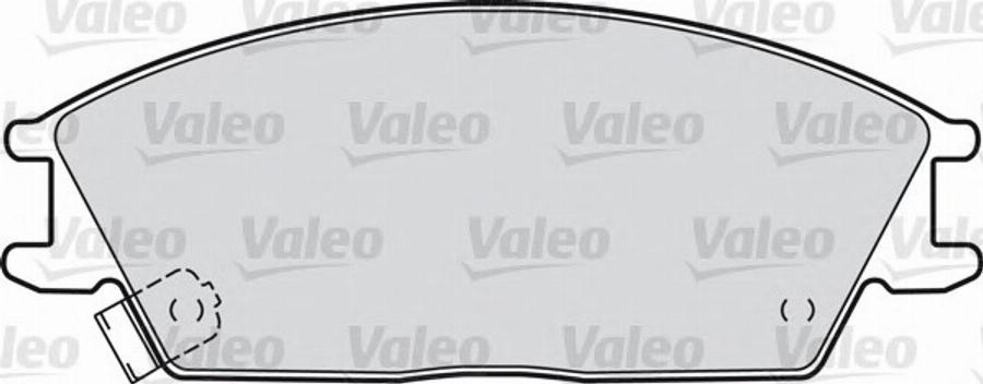 Valeo 551689 - Kit de plaquettes de frein, frein à disque cwaw.fr