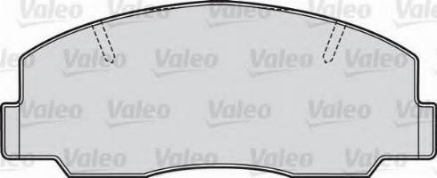 Valeo 551688 - Kit de plaquettes de frein, frein à disque cwaw.fr