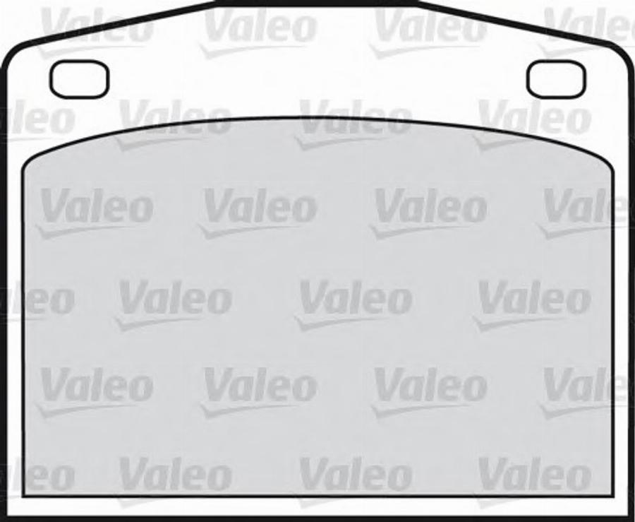 Valeo 551629 - Kit de plaquettes de frein, frein à disque cwaw.fr